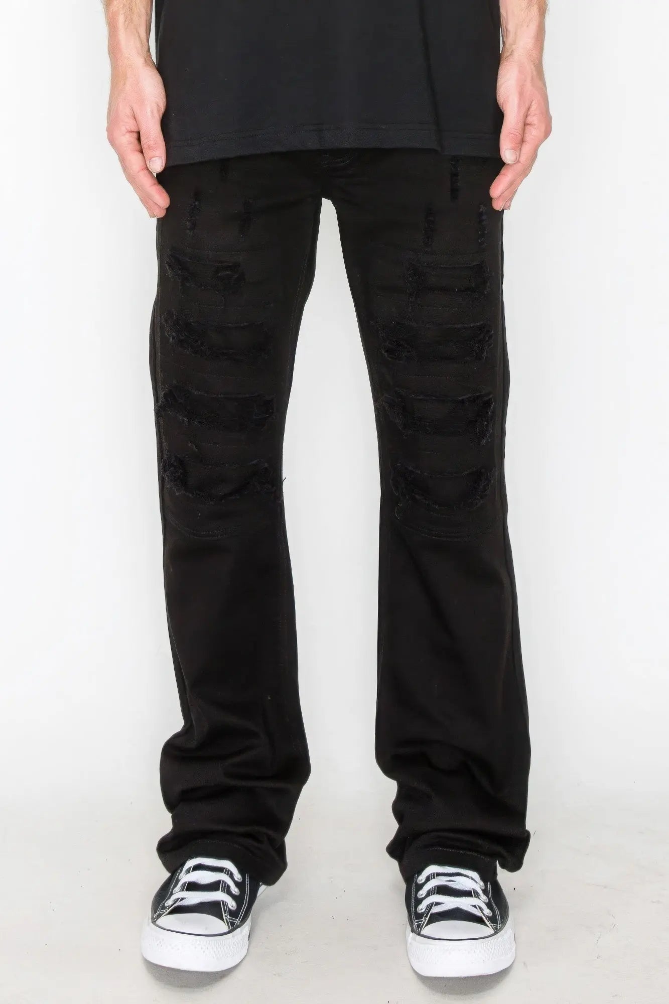 Bootcut Rip & Repair Colored Jeans Taylor Rouge
