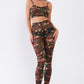 Sheer High Waist Legging Set - Army Fatigue - Taylor Rouge