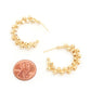 Sodajo Beaded Open Hoop Gold Dipped Earring - Taylor Rouge