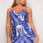 Spaghetti Strap Art Deco Sequins Maxi Dress