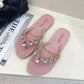 Chain Gang Flip-flops - Pink Taylor Rouge