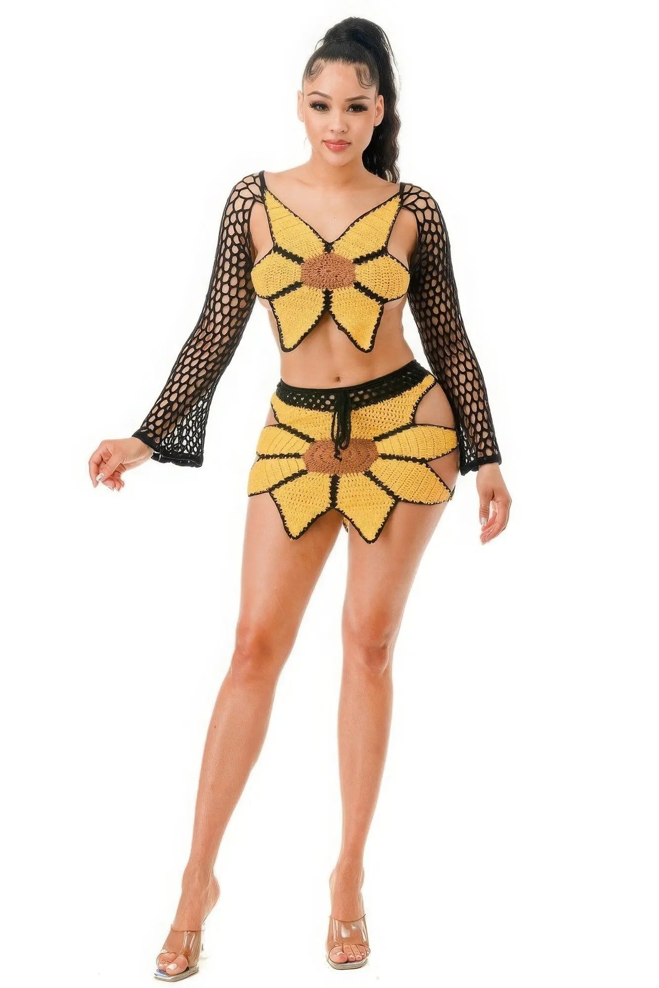 Crochet Skirt Set Sunflower Taylor Rouge