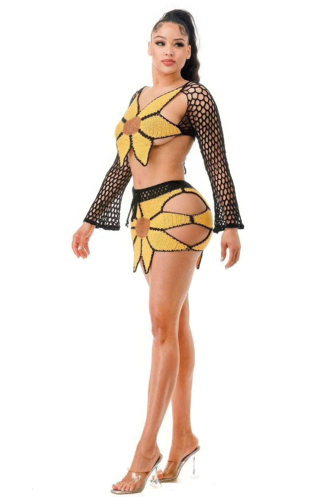 Crochet Skirt Set Sunflower Taylor Rouge