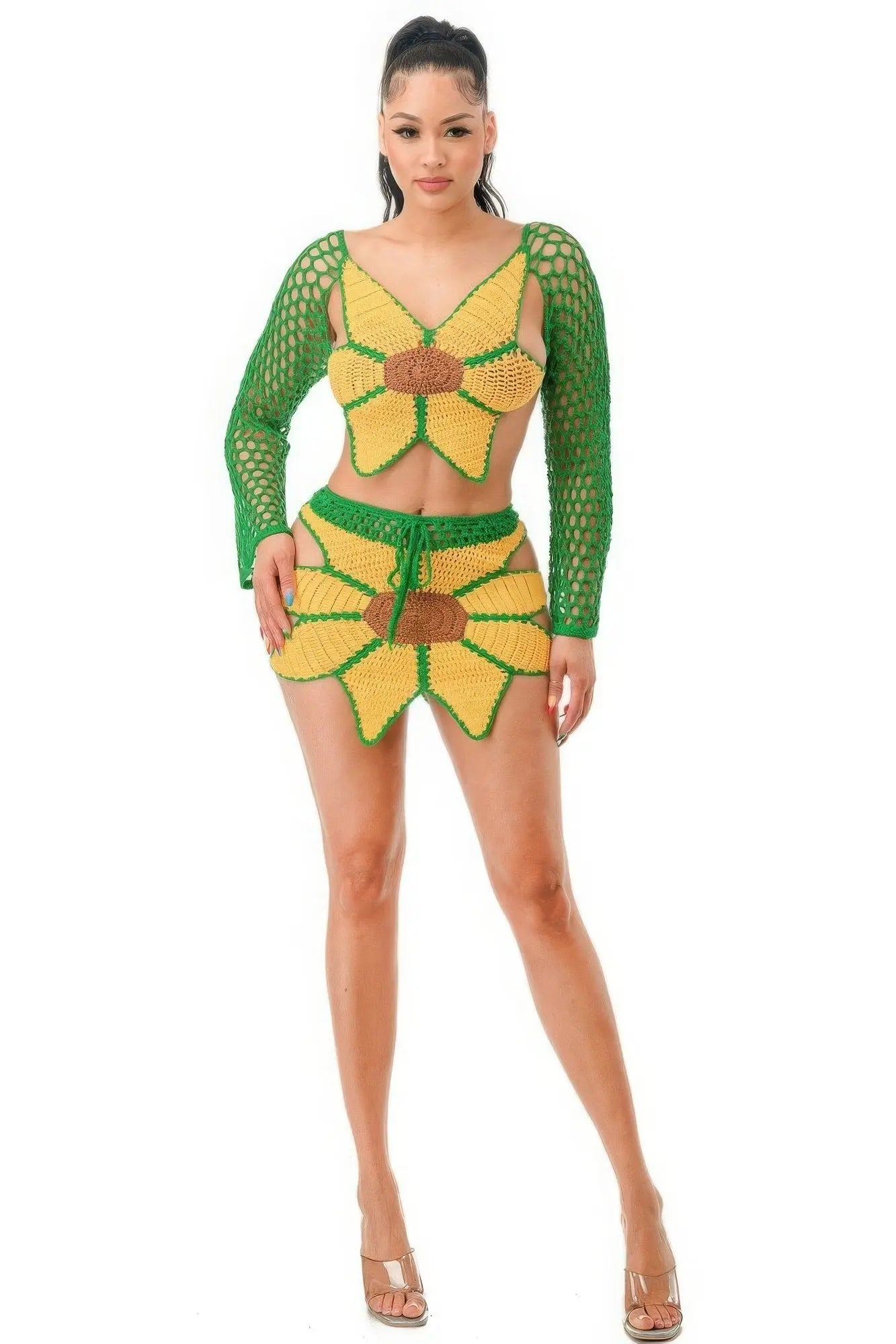 Crochet Skirt Set Sunflower Taylor Rouge