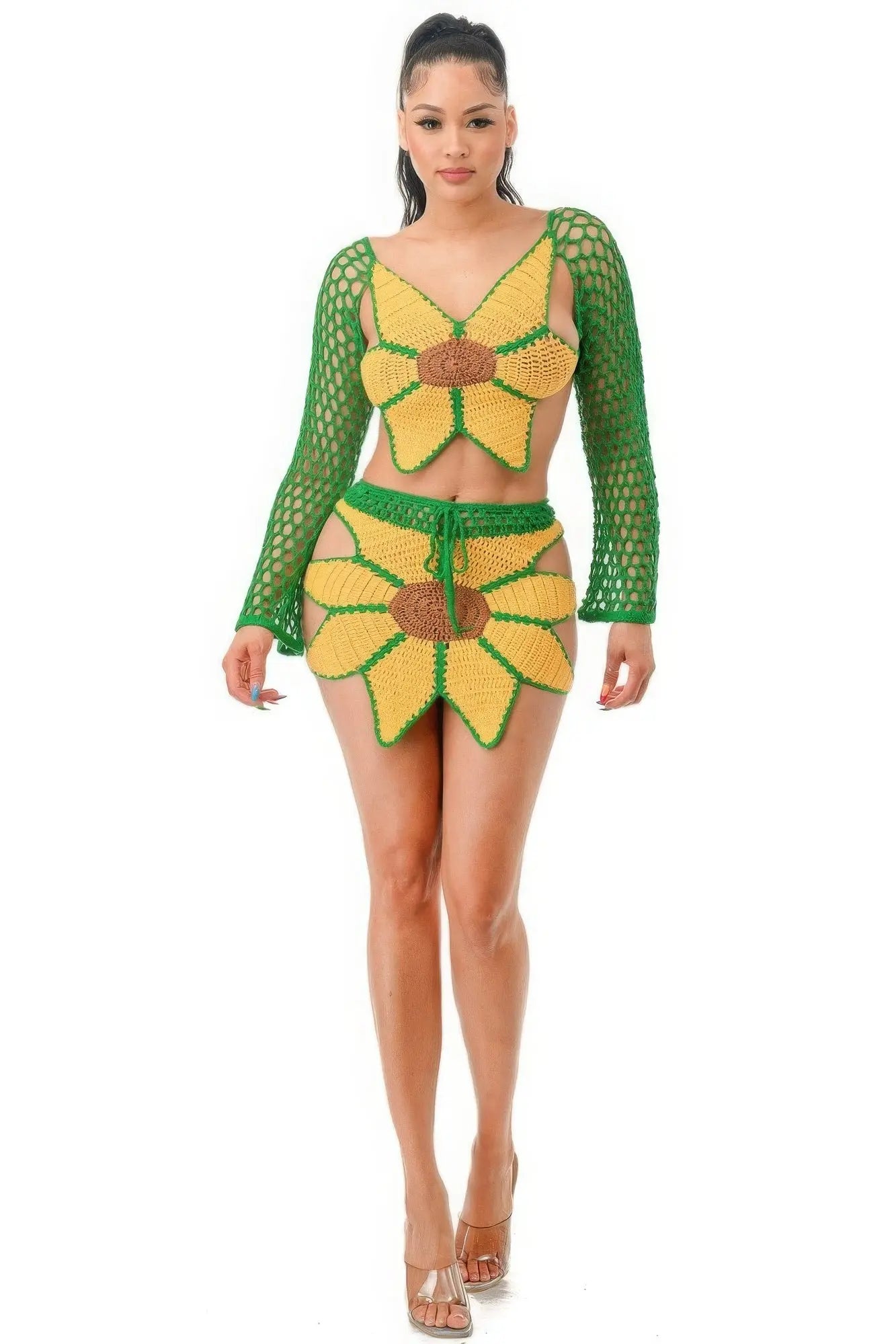 Crochet Skirt Set Sunflower Taylor Rouge