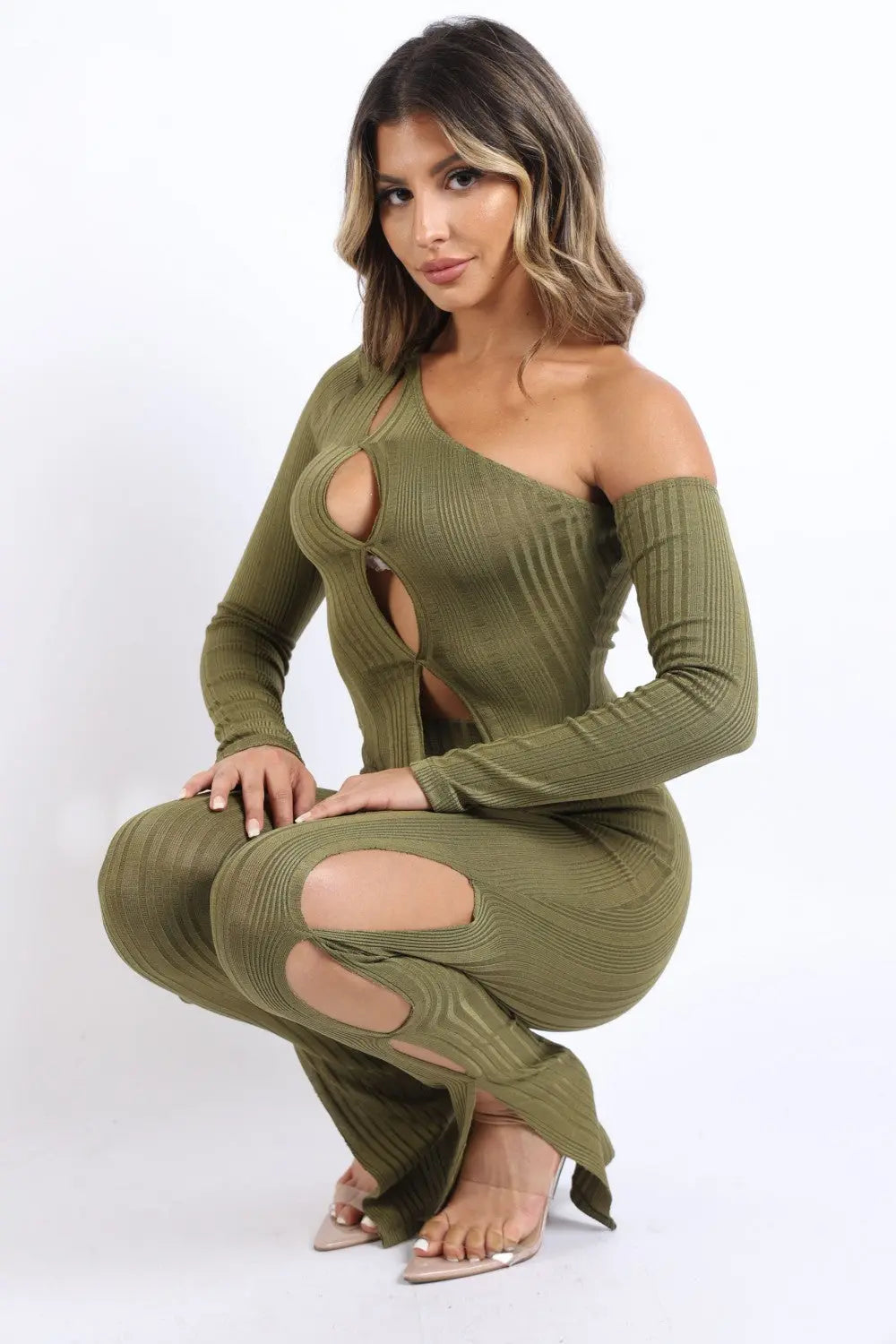 Cutout ribbed set Taylor Rouge