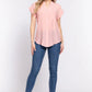 Dolman Slv Button Down Woven Top Taylor Rouge