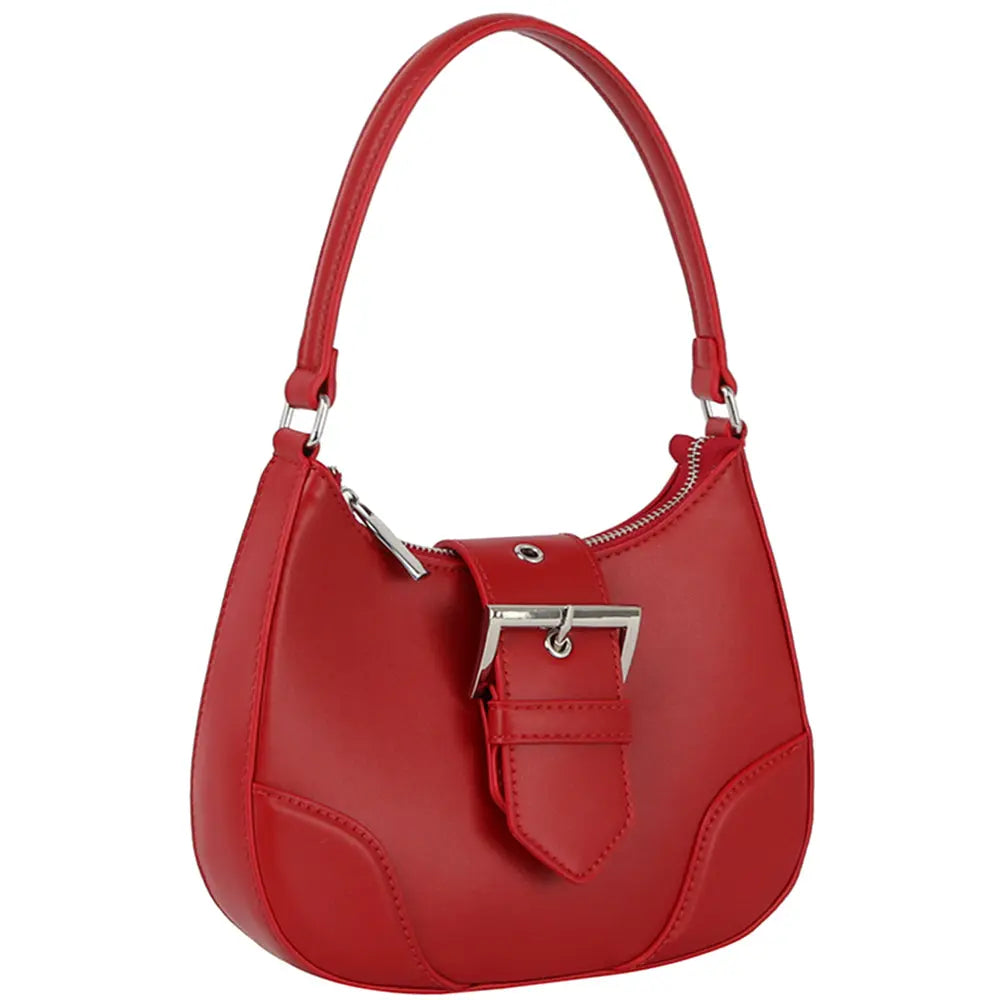Fashion Buckle Curve Handle Shoulder Bag Taylor Rouge