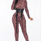Geometric Printed Jersey Jumpsuit Taylor Rouge