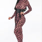 Geometric Printed Jersey Jumpsuit Taylor Rouge
