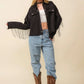 Howdy Sequin Fringe And Star Patches Jacket Taylor Rouge