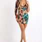 Multi Animal Printed Dress Taylor Rouge