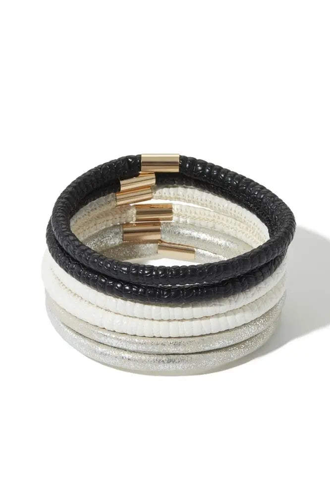 Multi Pu Bracelet Set(6pcs) Taylor Rouge