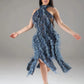 Spicy Halter Ruffled Dress Taylor Rouge