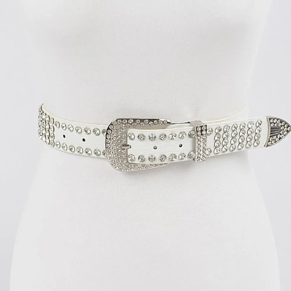 Studded Poly Belt Taylor Rouge
