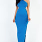 Tie Backless Split Thigh Maxi Dress